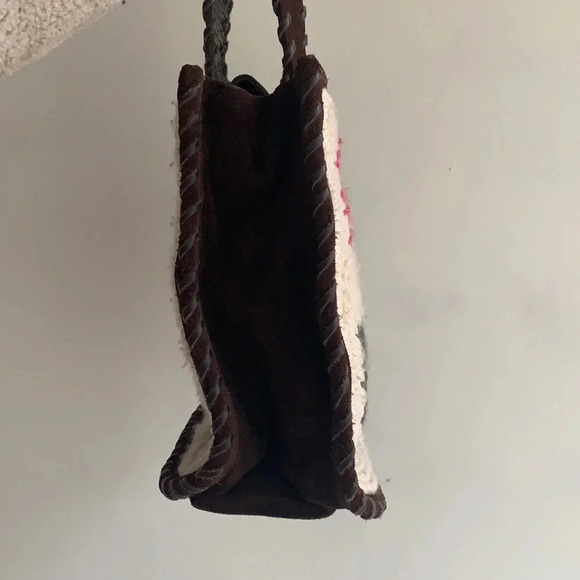 MOSCHINO crochet suede shoulder bag - Picture 5 of 10